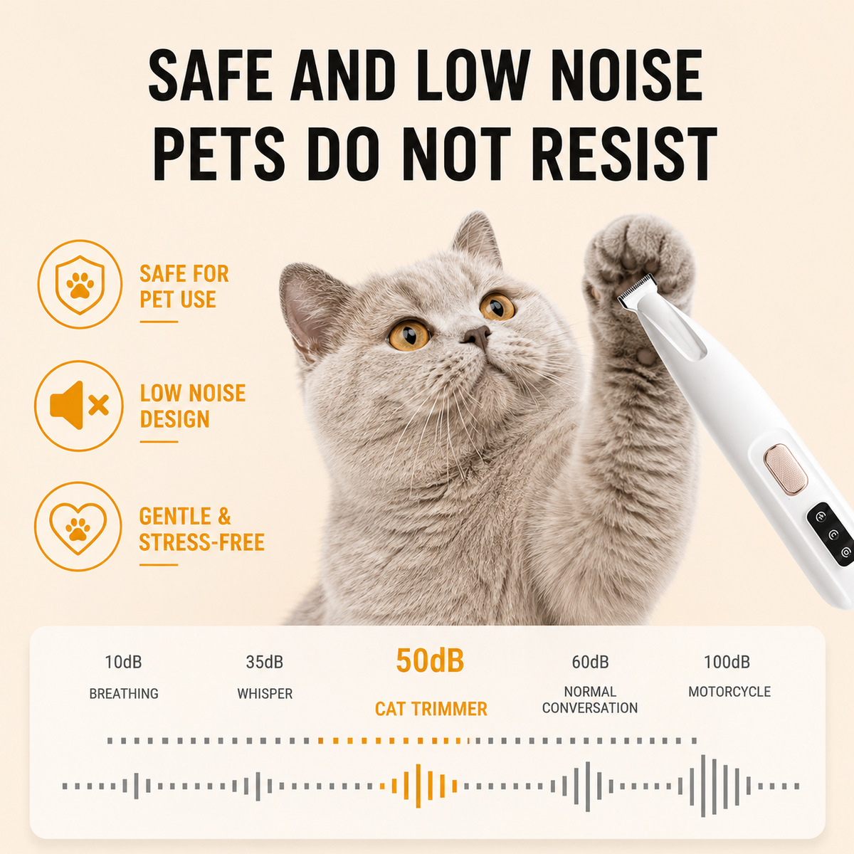 FurEase Pet Grooming Trimmer