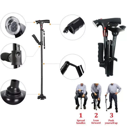 Premium Mobility Cane with LED Light