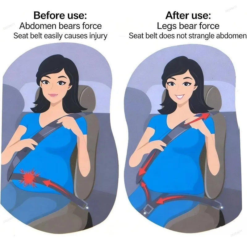 Comfort Safety Maternity Car Seat Belt Adjuster Pregnancy Belly Protector For Pregnant Women Driving Safe Seat Belt Accessory
