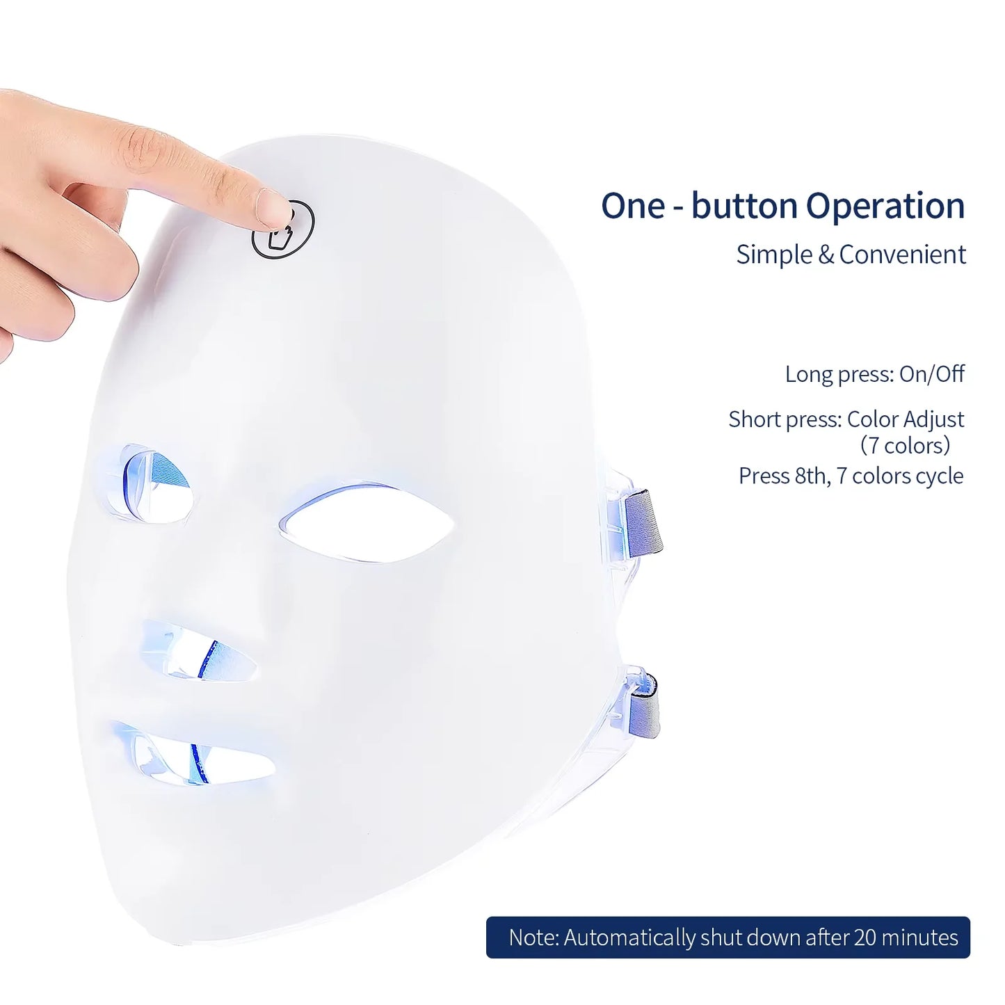 RadiantGlow™ LED Facial Therapy Mask