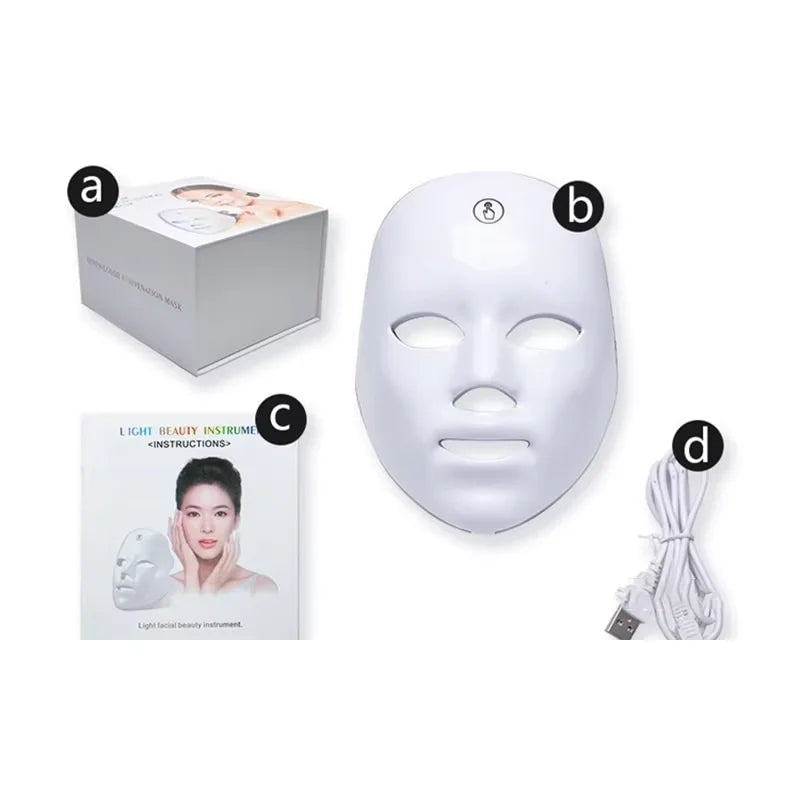 RadiantGlow™ LED Facial Therapy Mask