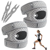 Adjustable Patella Knee Support Brace Breathable Perforated  Knee Stabilizer Anti-Slip Compression Knee Pad for Running Hiking - AliExpress